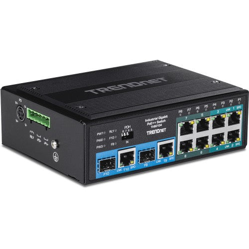 Trendnet TI-BG104 network switch Unmanaged Gigabit Ethernet (10/100/1000) Power over Ethernet (PoE) Black