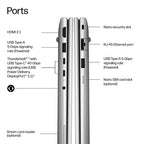 HP EliteBook 6 G2a Next Gen AI Wolf Pro Security Edition Copilot+ PC AMD Ryzen AI 7 PRO PRO 450 Laptop 14" Touchscreen WUXGA 16 GB DDR5-SDRAM 512 GB SSD Wi-Fi 7 (802.11be) Windows 11 Pro Silver