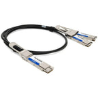 AddOn Networks QDD4QSFP28400CU1M-AO InfiniBand/fibre optic cable 39.4" (1 m) QSFP-DD 4x QSFP28 Black, Metallic