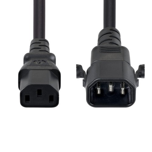 StarTech.com C14LC1318G10ABK6FT power cable Black 70.9" (1.8 m) C14 coupler C13 coupler