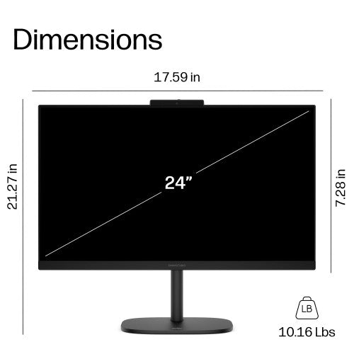 HP OmniStudio All-in-One Desktop 24-cv0460 PC Black