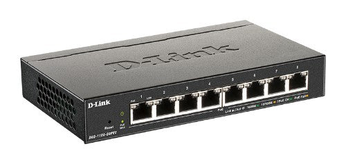 D-Link DGS-1100-08PV2/B Managed L2/L3 Gigabit Ethernet (10/100/1000) Power over Ethernet (PoE) Black