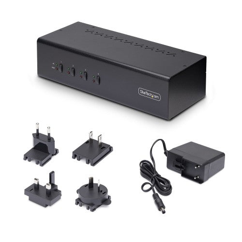 StarTech.com P4DD46A2-KVM-SWITCH KVM switch Black