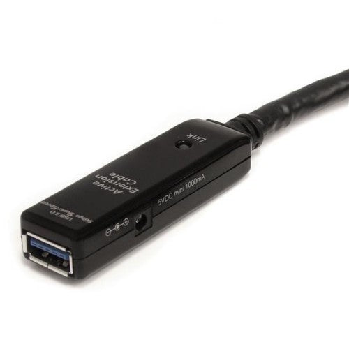 StarTech.com USB3AAEXT10M USB cable USB 3.2 Gen 1 (3.1 Gen 1) 393.7" (10 m) USB A 5 Gbit/s Black