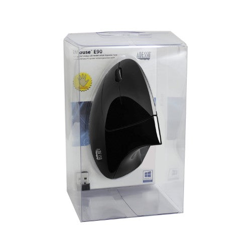 Adesso iMouse E90 mouse Office Left-hand RF Wireless Optical 1600 DPI