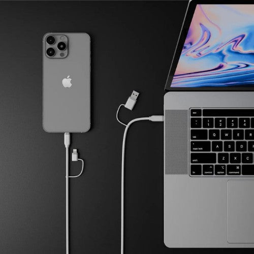 ALOGIC ELSI4IN1U2WH1.5 USB cable 59.1" (1.5 m) USB A/USB C USB C/Lightning White