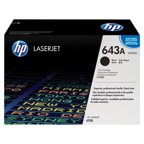 Q5950A (643A) Toner black, 11K pages @ 5% coverage