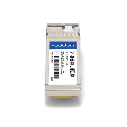 AddOn Networks SFP-10GB-BX-U-HPX-AO network transceiver module Fiber optic 10000 Mbit/s SFP+