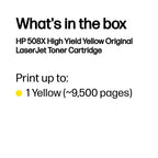 CF362X (508X) Toner yellow, 9.5K pages