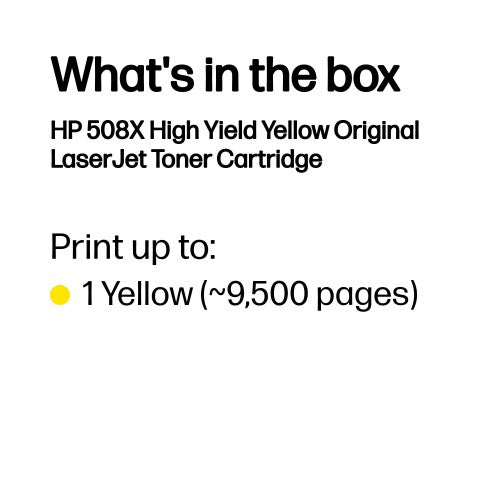 CF362X (508X) Toner yellow, 9.5K pages