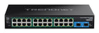 Trendnet TI-RP262 network switch Unmanaged Power over Ethernet (PoE) Black
