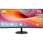 MSI Pro MP341CQ E12 computer monitor 34" 3440 x 1440 pixels UltraWide Quad HD Black