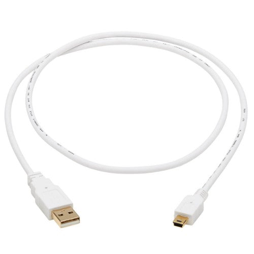 Tripp Lite U030AB-003-WH USB cable USB 2.0 35.8" (0.91 m) USB A Mini-USB B White
