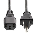 StarTech.com PXT10120 power cable Black 240.2" (6.1 m) NEMA 5-15P C13 coupler
