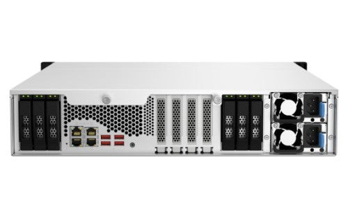 QNAP TS-H1887XU-RP NAS Rack (2U) Intel Xeon E E-2336 32 GB DDR4 0 TB QuTS hero Black, White