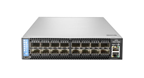 HPE 100GbE 16QSFP28 Power to Connector Airflow Half Width Switch SN2100M with NVIDIA Cumulus