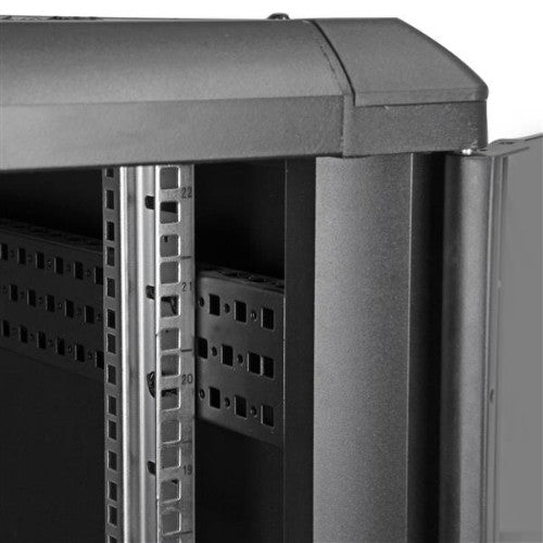 StarTech.com RK2236BKF rack cabinet 22U Freestanding rack Black
