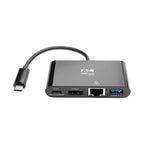 Tripp Lite U444-06N-HGUB-C laptop dock/port replicator USB 3.2 Gen 2 (3.1 Gen 2) Type-C Black