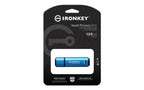 Kingston Technology IronKey Vault Privacy 50 USB flash drive 128 GB USB Type-C 3.2 Gen 1 (3.1 Gen 1) Black, Blue