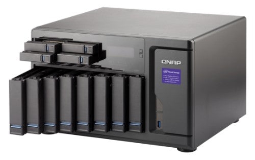 QNAP TVS-1282 NAS Tower Intel® Core™ i5 i5-6500 16 GB DDR4 0 TB QNAP Turbo NAS System Black