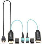 Eaton P580F-000 video cable adapter 3937" (100 m) DisplayPort Aqua color, Black