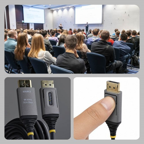 StarTech.com 8K-AOC-30M-DP-CABLE DisplayPort cable 1181.1" (30 m) Black