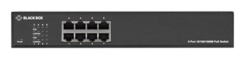 Black Box LPB1308A-R2 network switch Unmanaged Gigabit Ethernet (10/100/1000) Power over Ethernet (PoE) Desktop