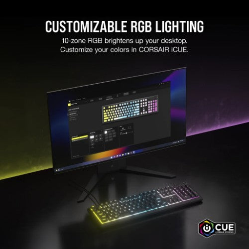 Corsair K55 CORE RGB keyboard Gaming USB QWERTY US English Black