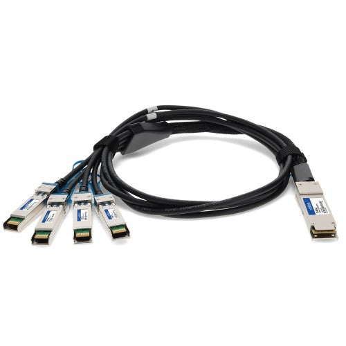 AddOn Networks 470-ABQF-AO InfiniBand/fibre optic cable 78.7" (2 m) QSFP28 4x SFP28 Black