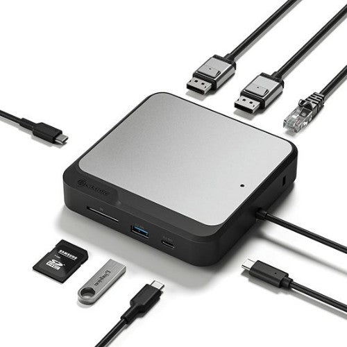 ALOGIC DUCD2 laptop dock/port replicator Wired USB 3.2 Gen 2 (3.1 Gen 2) Type-C Gray, Black