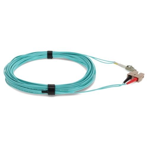 AddOn Networks ADD-SC-LC-0-3M5OM4 InfiniBand/fibre optic cable 11.8" (0.3 m) LOMM Aqua color