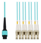 AddOn Networks ADD-MPO-2LC25M5OM4 InfiniBand/fibre optic cable 984.3" (25 m) 4x LC OFNR Aqua color, Beige