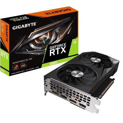 GIGABYTE RTX 3060 Windforce OC 12G NVIDIA GeForce RTX 3060 12 GB GDDR6