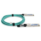 AddOn Networks ADD-QCIQPA-AOC3M InfiniBand/fibre optic cable 118.1" (3 m) QSFP+ Aqua color