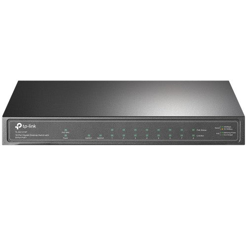 TP-Link TL-SG1210P network switch Unmanaged Gigabit Ethernet (10/100/1000) Power over Ethernet (PoE) Gray
