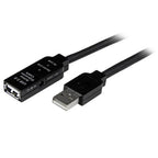 StarTech.com USB 2.0, 20m, M/F USB cable 787.4" (20 m) USB A Black