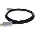 AddOn Networks USBC2H4MMAL-AA video cable adapter 72" (1.83 m) USB Type-C HDMI Black