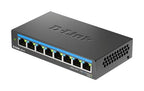 D-Link DMS-108 Unmanaged L2 2.5G Ethernet (100/1000/2500) Black