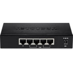 Trendnet TPE-TG50ES network switch Managed Gigabit Ethernet (10/100/1000) Power over Ethernet (PoE) Black