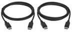 Eaton P580-006-2PK DisplayPort cable 70.9" (1.8 m) Black