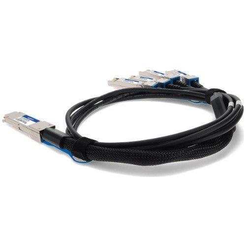 AddOn Networks ADD-Q28ARS28MX-P3M InfiniBand/fibre optic cable 118.1" (3 m) QSFP28 4xSFP28 Black