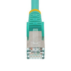 StarTech.com NLAQ-4F-CAT6A-PATCH networking cable Aqua color 47.2" (1.2 m) Cat6/6e/6a S/FTP (S-STP) Round