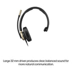 HP Poly Mission 815 Monaural USB Wired Headset (Bulk)