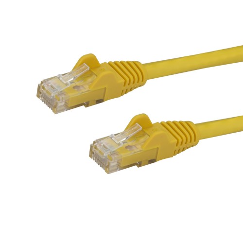 StarTech.com N6PATCH25YL networking cable Yellow 299.2" (7.6 m) Cat6 U/UTP (UTP)