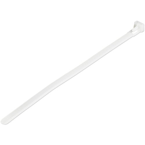 StarTech.com CBMZTRB8 cable tie Releasable cable tie Nylon, Plastic White