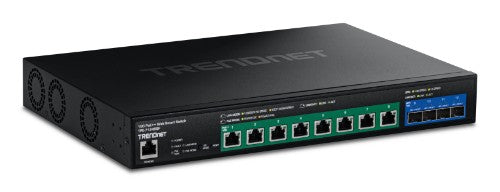 Trendnet TPE-7124SBF network switch Managed 10G Ethernet (100/1000/10000) Power over Ethernet (PoE) Black
