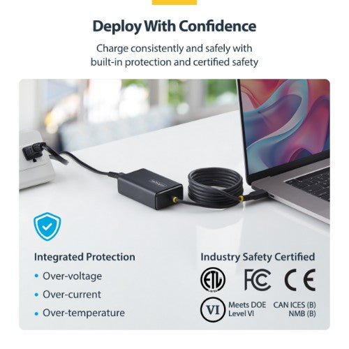 StarTech.com 165LN-USB-C-CHARGER power adapter/inverter Indoor 65 W Black
