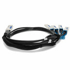 AddOn Networks QSFP28-4SFP28-PDAC5M-FT-AO InfiniBand/fibre optic cable 196.9" (5 m) 4x SFP28 DAC Black