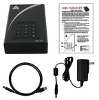 Apricorn ADT-3PL256-4000 external hard drive 4 TB 7200 RPM USB Type-A 3.2 Gen 1 (3.1 Gen 1) Black