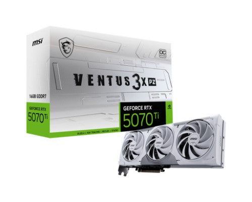 MSI GEFORCE RTX 5070 TI 16G VENTUS 3X PZ OC graphics card NVIDIA 16 GB GDDR7